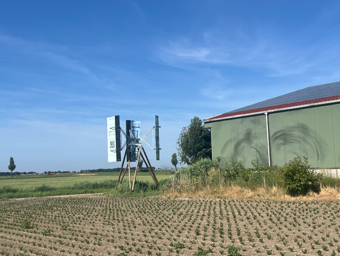 Landmodel vlagmolen Flag Turbines