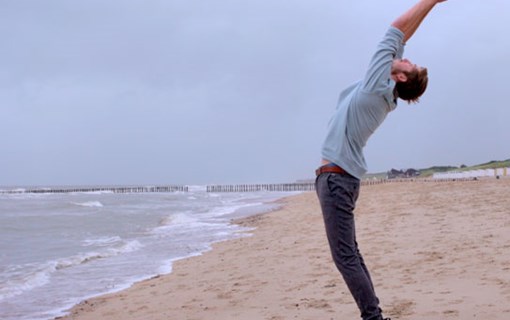 Yoga op het strand