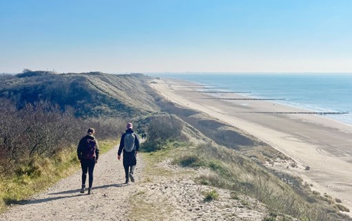 Valkenisse strand winter wandelen