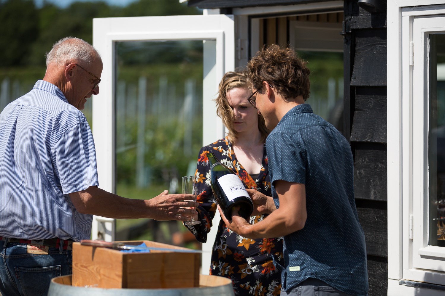 Wijnproeverij bij Wijndomein De Boe