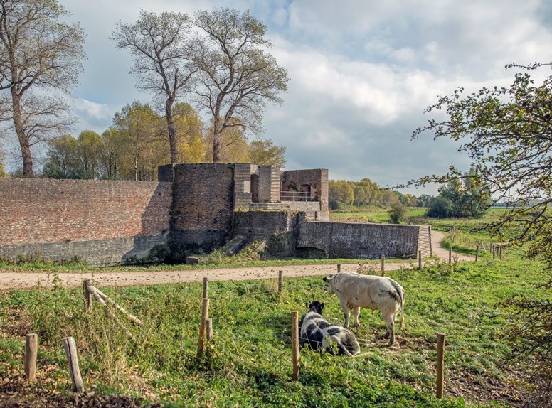 De wallen van Sluis, prachtige verdedigingsmuren van meer dan 600 jaar. 