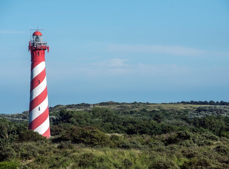 Vuurtoren Westericht Burgh-Haamstede, Zeeland heeft vele prachtige vuurtorens langs de kust staan.