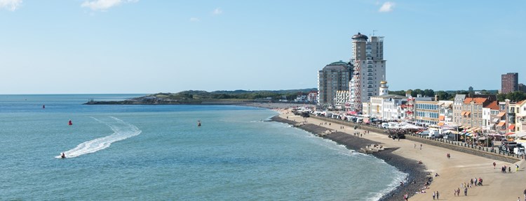 Boulevard strand stad zee