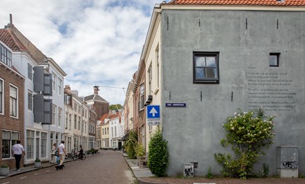 Muurschildering gedicht Middelburg Zeeland
