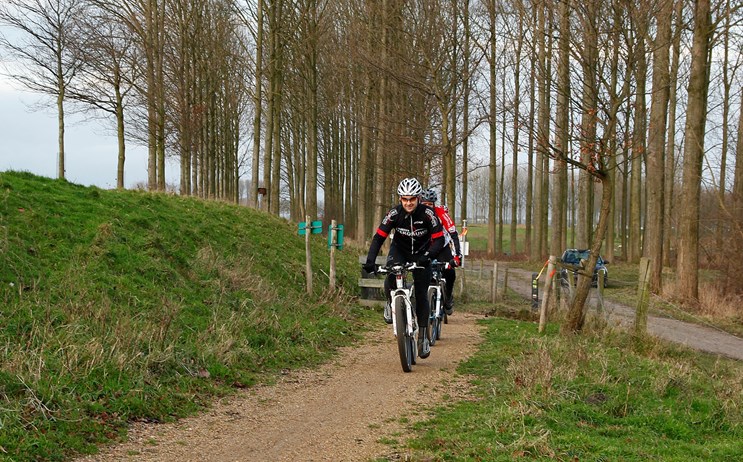 Mountainbiken in Noord-Beveland