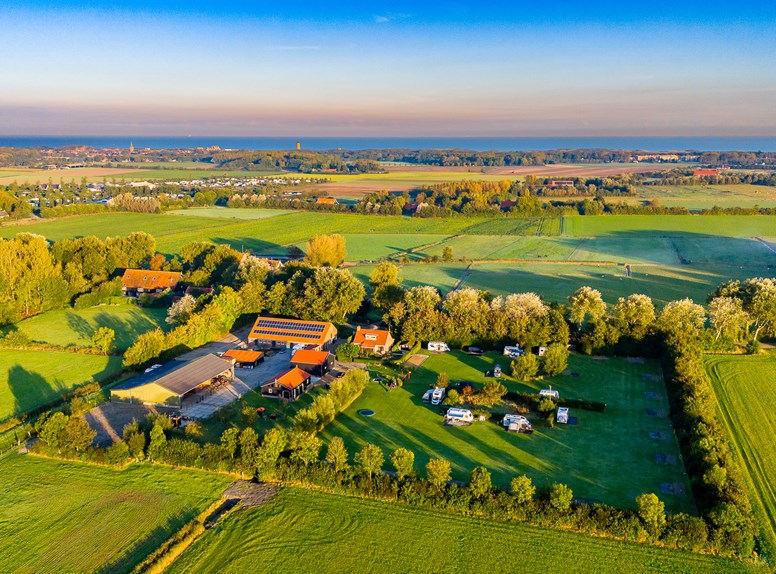 Bird's eye view of Minicamping De Oosthoek