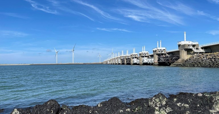 Oosterscheldekering Deltawerken Zeeland augustus 2021