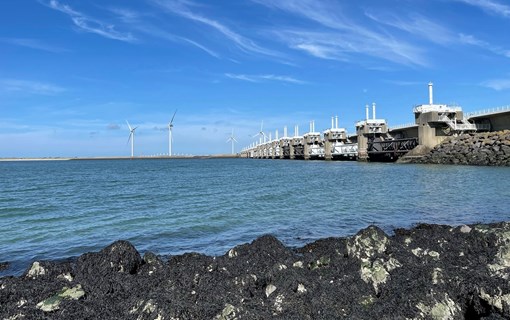 Oosterscheldekering Deltawerken Zeeland augustus 2021