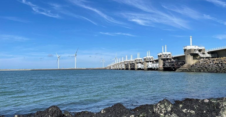 Oosterscheldekering Deltawerken Zeeland augustus 2021