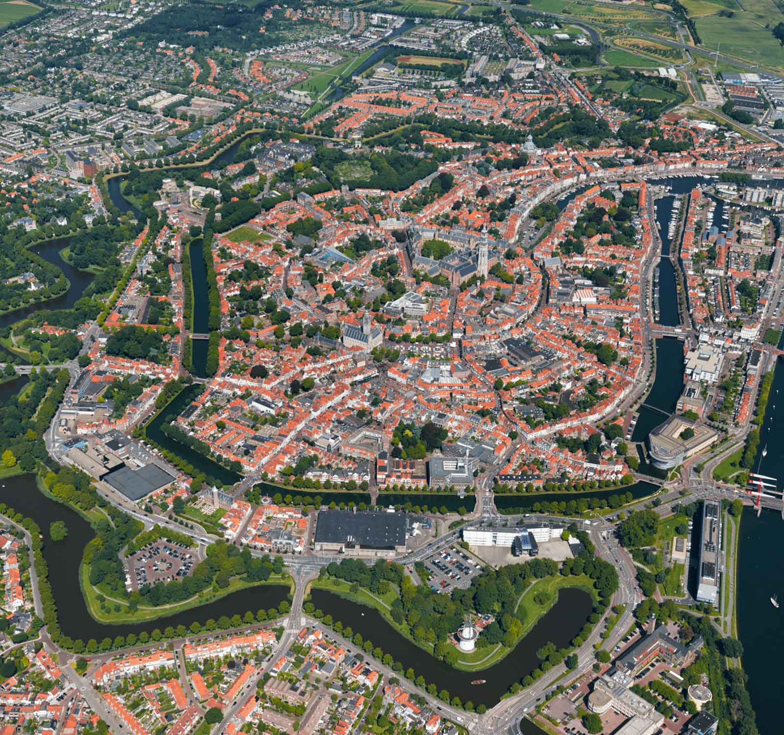 Luchtfoto Middelburg
