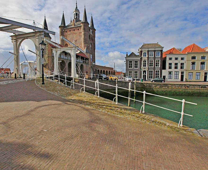 Ophaalbrug in Zierikzee, Gemeente Schouwen-Duiveland