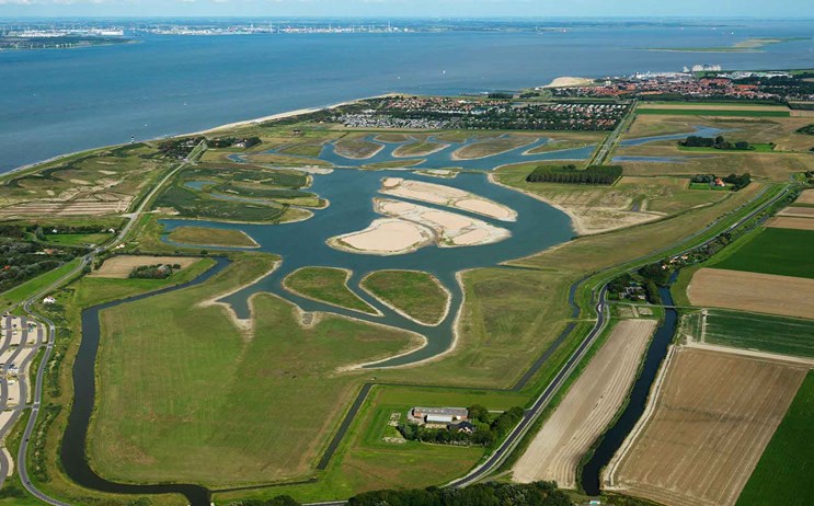 Waterdunen luchtfoto gemeente Sluis