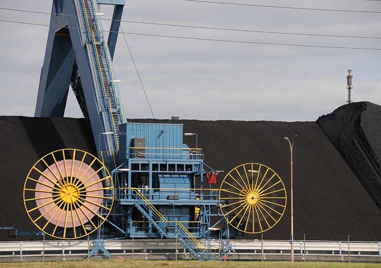 Kolen opslag kolencentrale Borsele