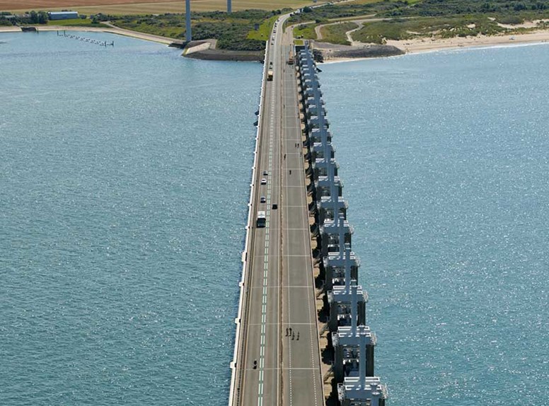 Luchtfoto Stormvloedkering Zeeland