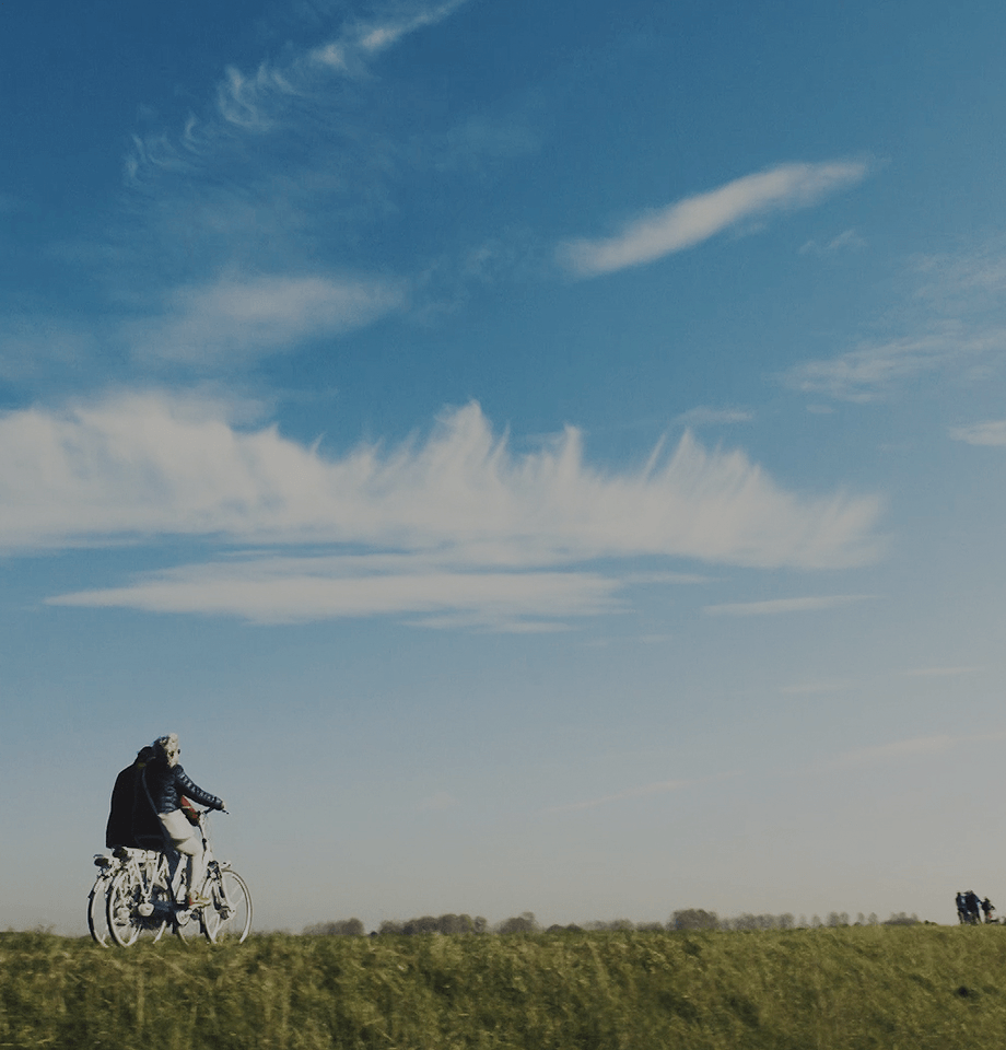 Fietsen door de polder