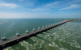 Luchtfoto Oosterscheldekering