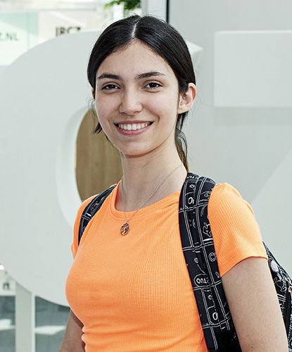 Hele student HZ alleen voor testimonial