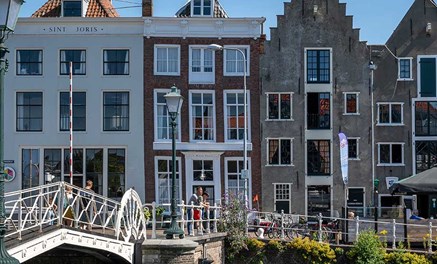 Londense Kaai in de stad Middelburg