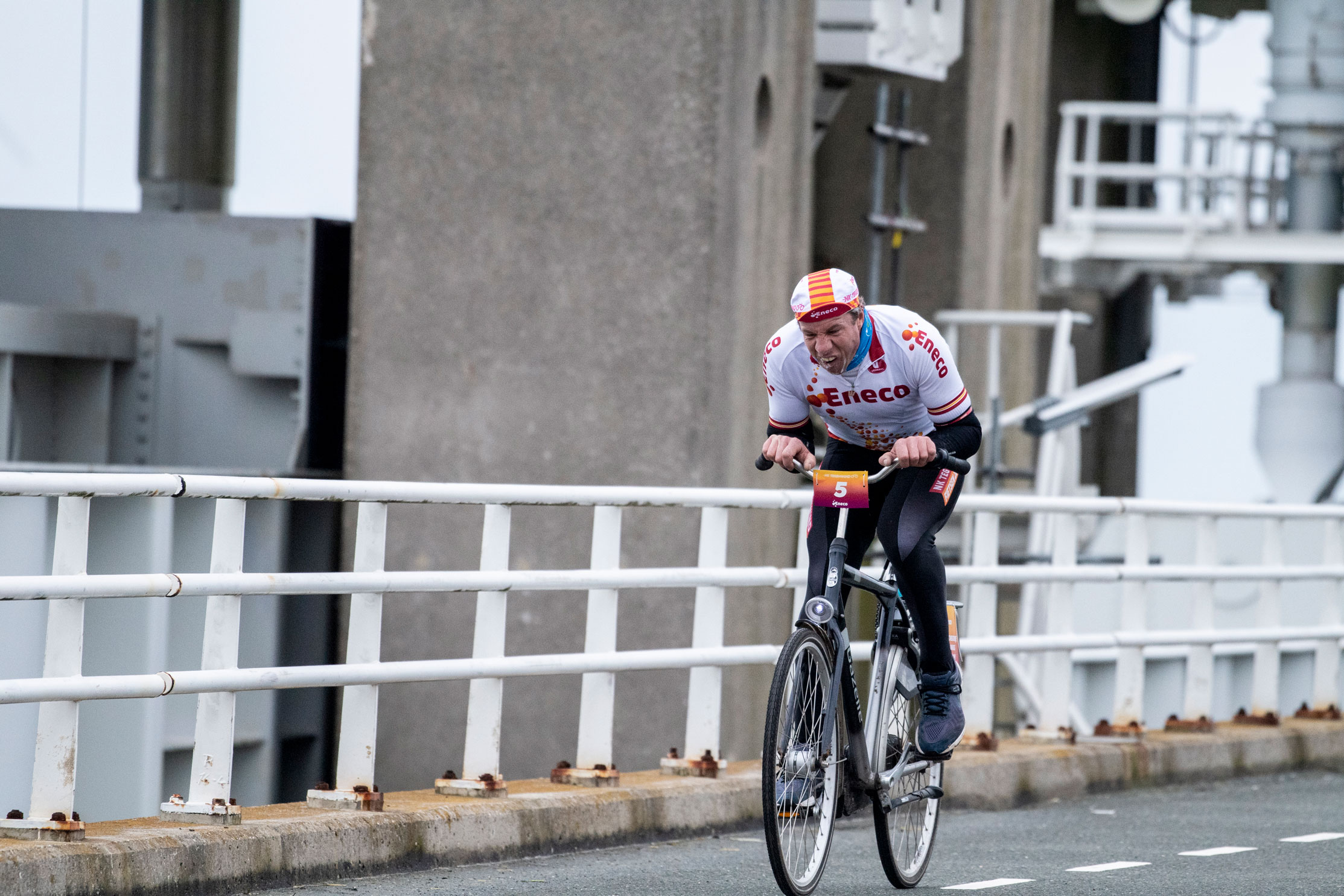 NK Tegenwindfietsen 2020 deelnemer ziet af