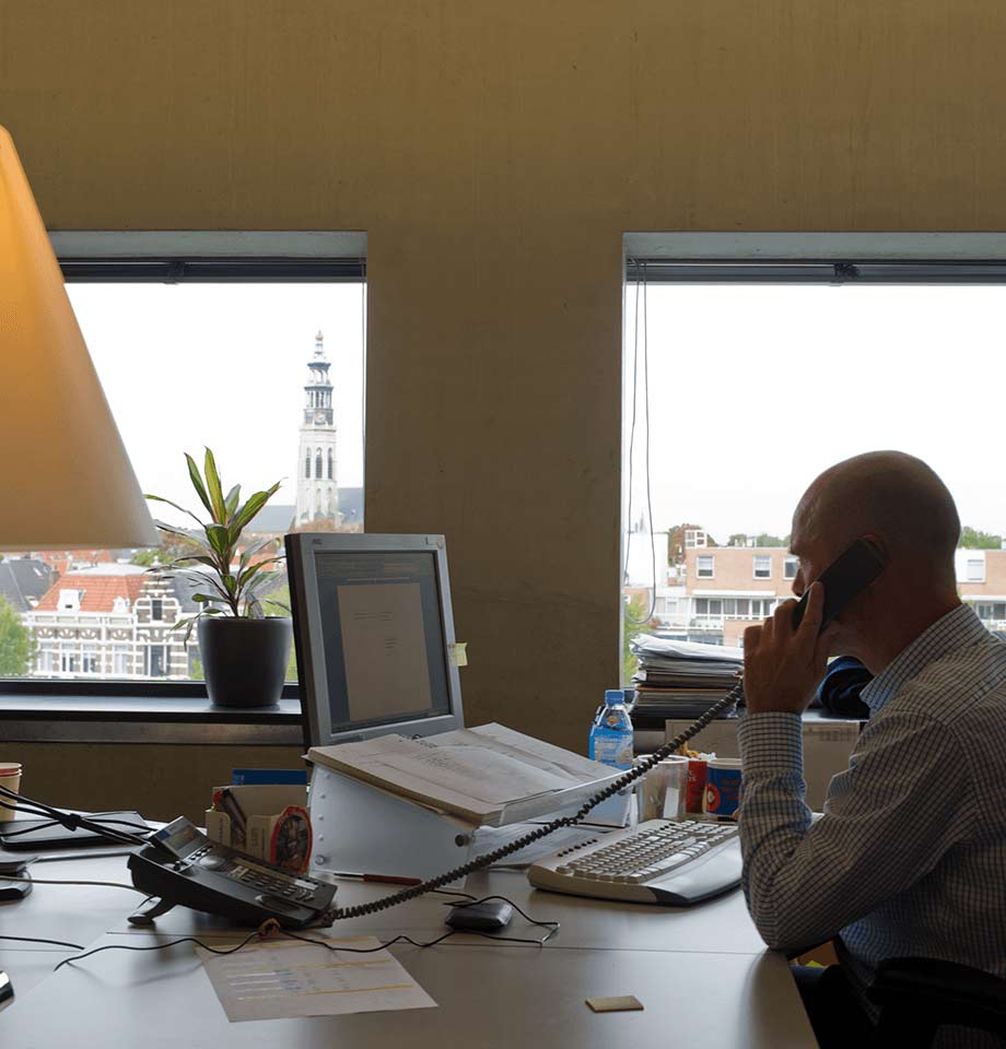 Kantoor met uitzicht op de Lange Jan in Middelburg