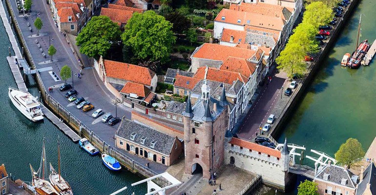 Luchtfoto Zierikzee regio Schouwen-Duiveland