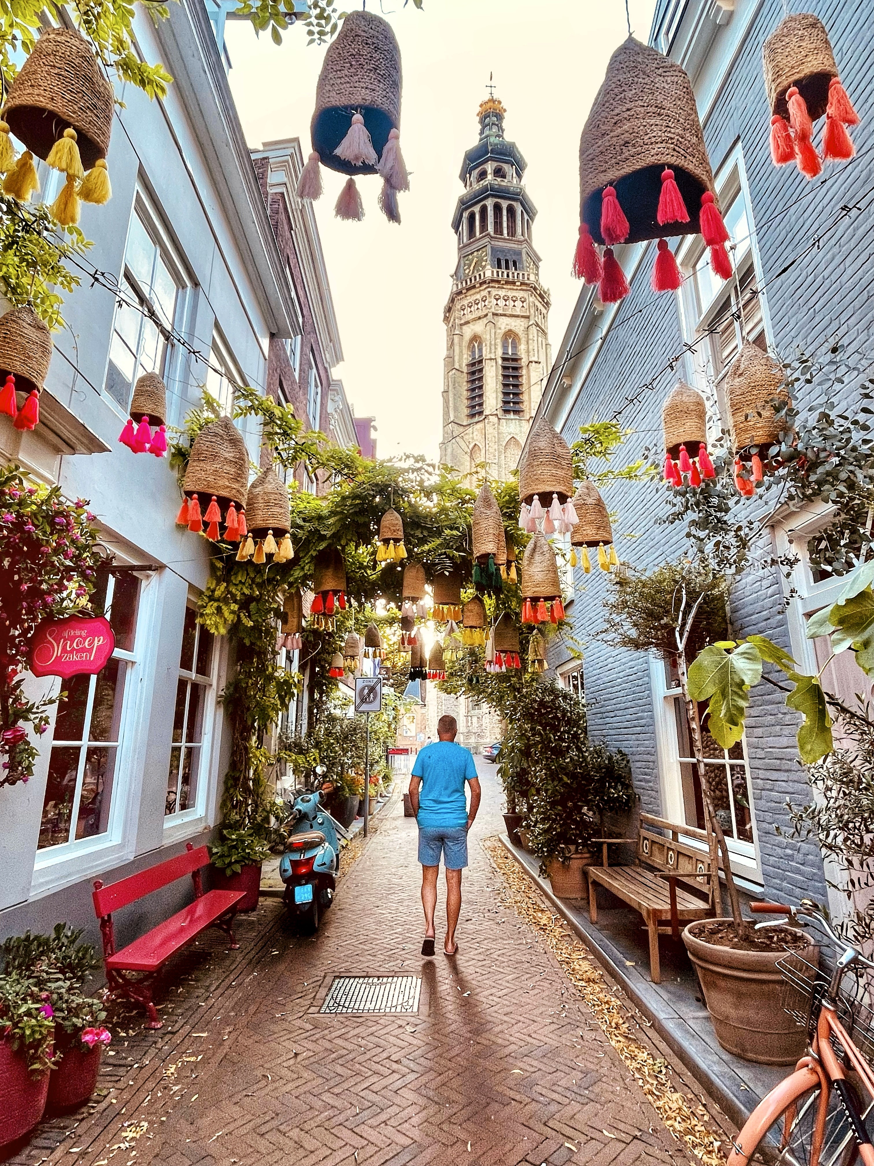 Slenteren Middelburg Reigerstraatje Wandelen